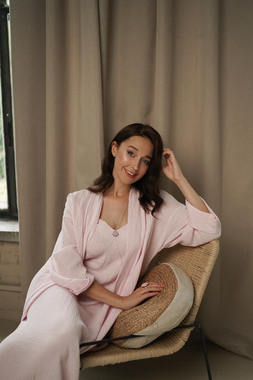 Костюм ніжно рожевий (сарафан)